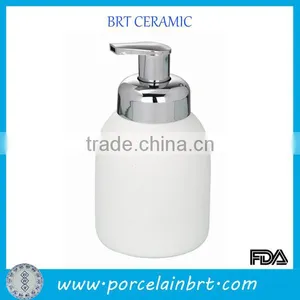 White Foam Ceramic Shapoo Bottle for Sale thumbnail-1