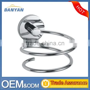 Stainless Steel Wall-Mounted Spiral HairDryer Holder thumbnail-1