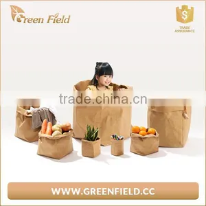 Green Field Washable Kraft Paper Storage Bag thumbnail-3