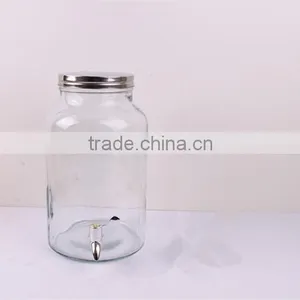 Large Glass Beverage Dispenser With Faucet thumbnail-3