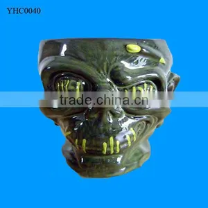 Promotional Custom Porcelain Skull Shaped Mug thumbnail-1