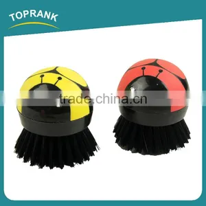 Toprank Promotional New Design Bee Shaped Round Kitchen Mini Plastic Dish Pan Brush Pot Brush thumbnail-1