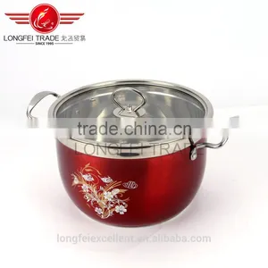 2016 New Design Round Shape Hot Selling High Quality Stainless Steel Soup Cooking Pot Set thumbnail-3