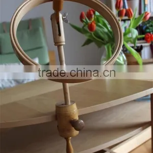 Hot Sell Wooden Embroidery Vintage Wooden Embroidery Table Clamp Hoop Made in China thumbnail-1