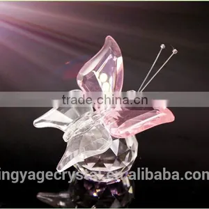 Wholesale Beautiful Crystal Butterfly Model Crystal Figurine Gift thumbnail-2