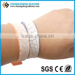 Customer Logo Fluo Silicone Mosquito Repellent Bracelet thumbnail-3