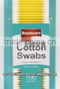 500 PCS 7.75CM/3" PLASTIC STICK COTTON SWABS thumbnail-1