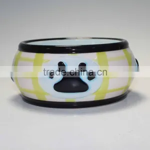 Embossed Ceramic Pet Bowl Dog Pet Bowl thumbnail-1