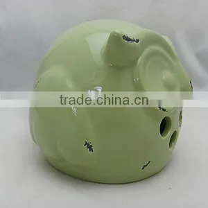 Owl Shape Ceramic Storm Lantern thumbnail-1