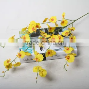 Yellow Dancing Orchids Artificial Decorative Dancing Orchids Flowers for Wholesale thumbnail-5
