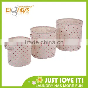 Hot Sale Cotton and Flax Cloth Storage Fabric Laundry Bag With Handle thumbnail-1