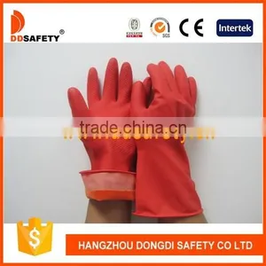 DDSAFETY Hot Sale Red Latex Household Gloves thumbnail-1
