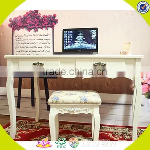 2017 New Design Wooden Bedroom Vanity Furniture High Quality Solid Wooden Youth Bedroom Vanity Furniture W08G192 thumbnail-1