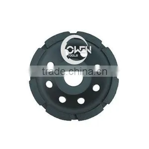 Top Quality Cold-pressed Single Row Concrete Diamond Cup Grinding Wheel thumbnail-1