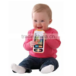 Plastic Kids Mobile Phone Toys, Baby Musical Early Learning Phone Toys With Light And Music thumbnail-2