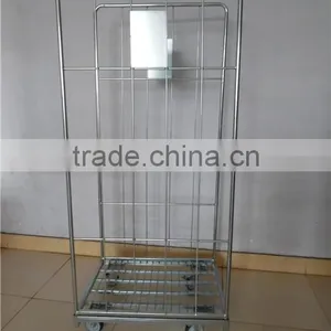 2 Wall Folding Metal Roll Container/roll Cage thumbnail-4