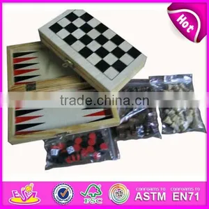 2015 Travel Backgammon,wooden Folding Backgammon Chessboard,educational and Interesting Toys Wooden Toy Backgammon WJ277083 thumbnail-1