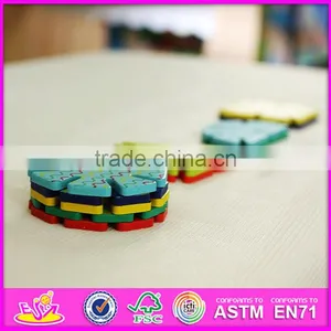 2016 New Design Baby Wooden Splicing Toy, Top Fashion Kids Wooden Splicing Toy, Imaginative Children Wooden Splicing Toy W03B054 thumbnail-6