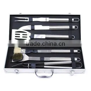 BQ-0065 6 Pcs Stainless Steel Bbq Set With Case thumbnail-1