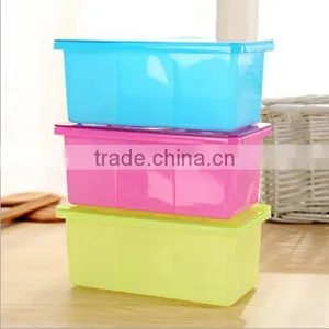OEM Three Color Food-Grade Home Kitchen Plastic Spice Case Condiment Tank Seasoning Box Supplier In ShenZhen thumbnail-3