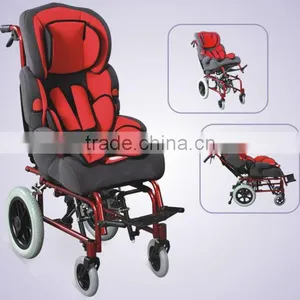 Physical Therapy Equipments ALUMINUM BRAIN PARALYSIS WHEELCHAIRS FOR CHILDREN, Pediatric Wheelchair thumbnail-1