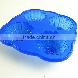 10135 Four Cells Flowers Silicone Mould thumbnail-6