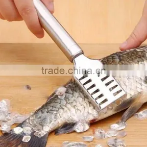 Stainless Steel Practical Kitchen Cutter Clean Fish Scales Knife Scales Scraping Seafood Tool thumbnail-1