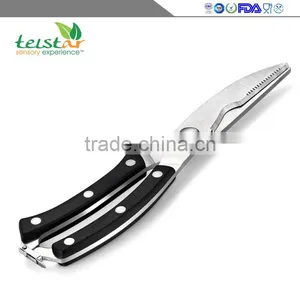 Kitchen Scissors Cuts - Heavy Duty Stainless Steel Spring - - Great Poultry, Fish, Chicken, Beef, Barbecue, Herbs and Plastic thumbnail-2