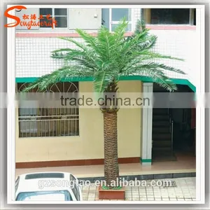 Artificial Palm Tree High Quatily Fiber Glass Trunk PE Leave Outdoor Landscape Decoration Plastic Big Date Palm Tree for Sale thumbnail-5