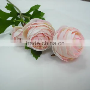 Wholesale Single Stem Ranunculus Artificial Silk Flowers for Wedding Decoration thumbnail-4