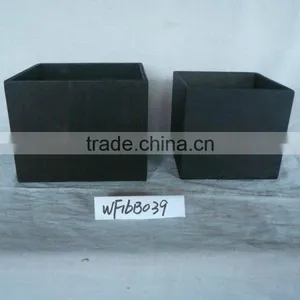 Garden Decorative Wooden Flower Pot With Blackboard thumbnail-6