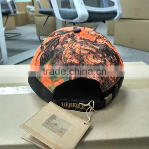 Wholesale Custom Baseball Cap Orange Camo Cap Landscape Painting Hat thumbnail-4