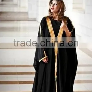 Latest Abaya Designs Black Abaya Wholesale 2016 Dubai Abaya thumbnail-6