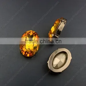 Best-selling Topaz Drop Shape Glass Fancy Stones.Factory Price Pointback Faceted Glass thumbnail-3