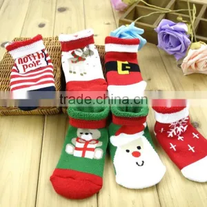 New Design Very Cheap Baby Socks Christmas Sock Made in China thumbnail-1