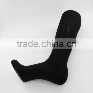 Black Nylon Knee High Soccer Wholesale Socks Men thumbnail-6