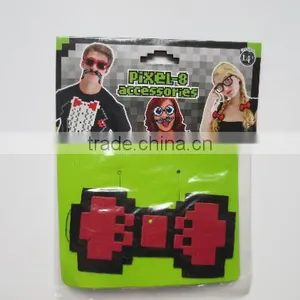 2015 Latest Acrylic Pixelated Bow Tie ,bowknot Plastic Bow Tie Brooch thumbnail-3