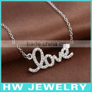 Micro Pave 925 Silver Pendant Necklace thumbnail-1