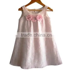 New Arrival Baby Clothes Wholesale Hot Sale Cheap 2017 Children's Boutique Sleeveless Summer Baby Girl Dresses thumbnail-1