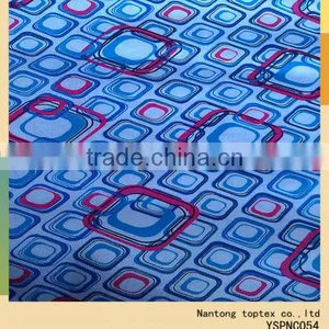 100%cotton White Background Blue and Red Printed Fabric / Twill Fabric / Shirt Fabric / Soft Hand Feel thumbnail-1