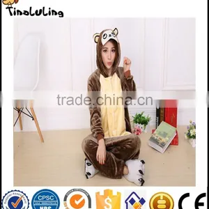 New Brown Monkey Pajamas For Women Nightgown Pajama Adult Pajama One Piece Polyester Pajamas Pyjamas thumbnail-1