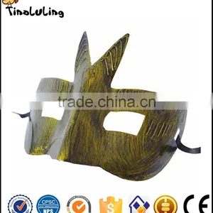 Event Party Supplies Retro Bronze and Silver Plastic Roman Knight Mask Venetian Masquerade Ball Masks thumbnail-3
