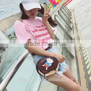 Dubai Fashion Women Bag Lady Wholesale Cheap Handbags Chain Round Design Beauty Small Bag thumbnail-3