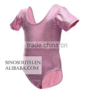 2017 New Arrival Ballet Sparkle Short Sleeve Gymnastics Leotard for Girls thumbnail-5