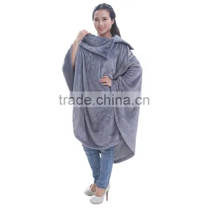 Women Oversize Falnnel Ponchpo ,luxury Pajamas thumbnail-1