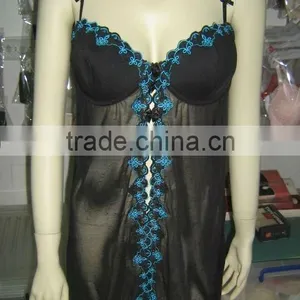 2015 Most Popular Fantastic Black Lace Transparent Camisole thumbnail-1