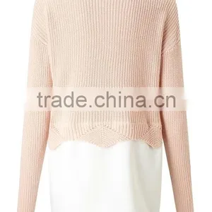 Hot Selling Girls' Knit Sweater Pullover Design thumbnail-4