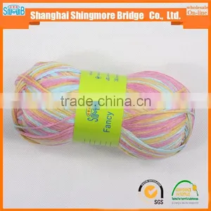 Knitting Yarns China Factory Direct Wholesale Oeko Tex Certified 100% Acrylic Knitting Tape Yarn With High Quality but Low Price thumbnail-1
