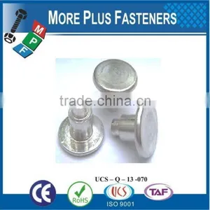 Made in Taiwan Brass Stainless Steel Solid Black Phosphate Shoulder Rivet thumbnail-1