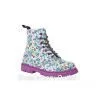 GIRLS KIDS COMBAT STYLE FUNKY PUNK GIRLS FASHION ANKLE BIKER BOOTS SHOES SIZE thumbnail-2